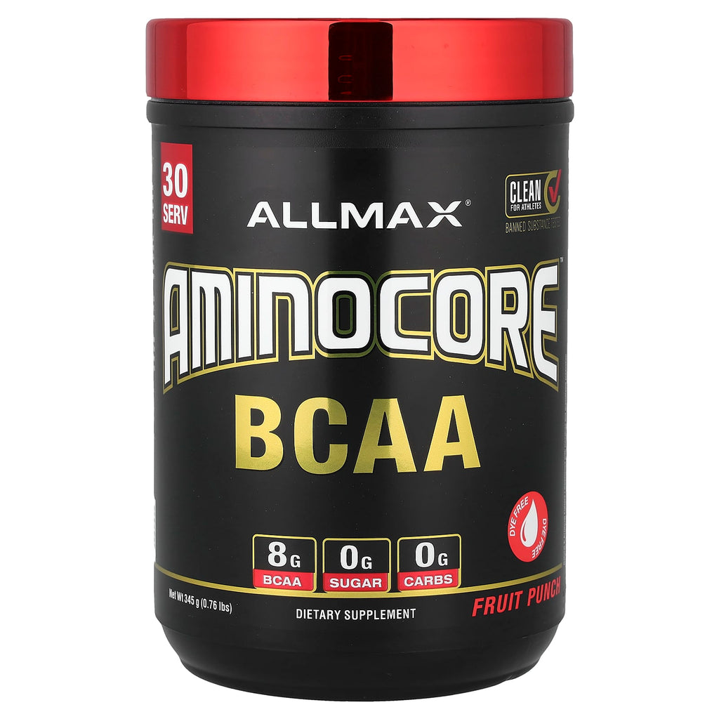 ALLMAX, AMINOCORE™ BCAA, Fruit Punch, 0.76 lbs (345 g)
