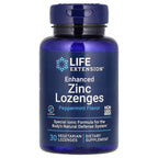 Life Extension, Enhanced Zinc Lozenges, Peppermint, 30 Vegetarian Lozenges (18.75 mg per Lozenge)