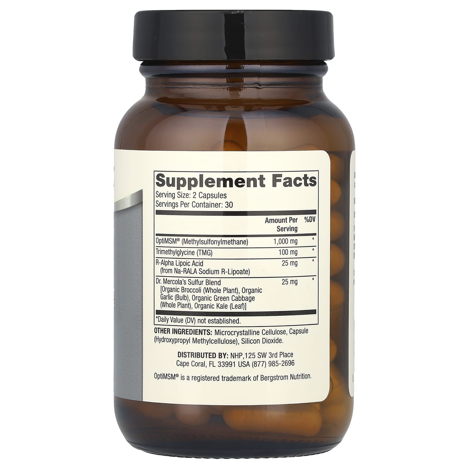 Dr. Mercola, MSM, Methylsulfonylmethane Sulfur Complex, 60 Capsules