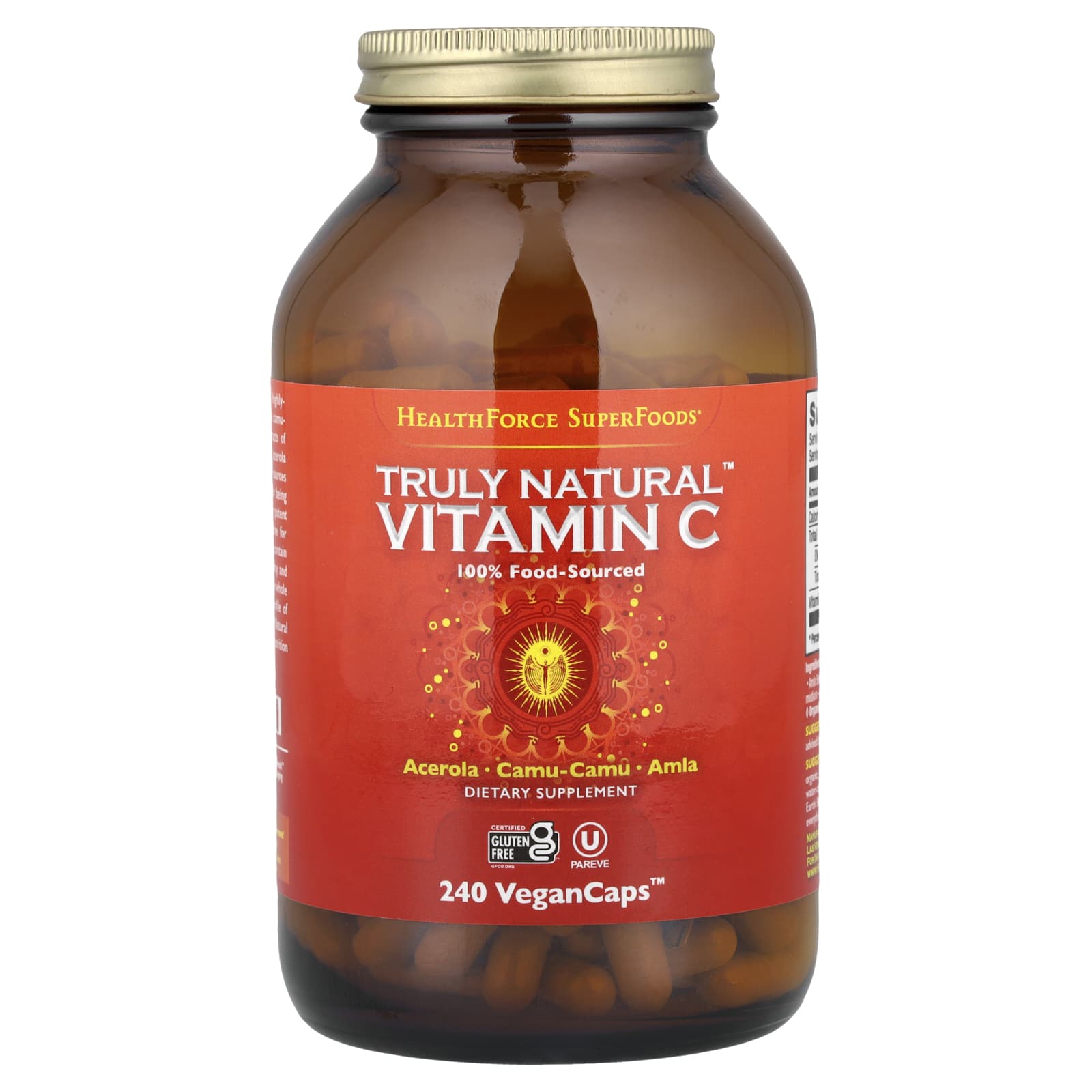 HealthForce Superfoods, Truly Natural™ Vitamin C, 240 Vegan Caps