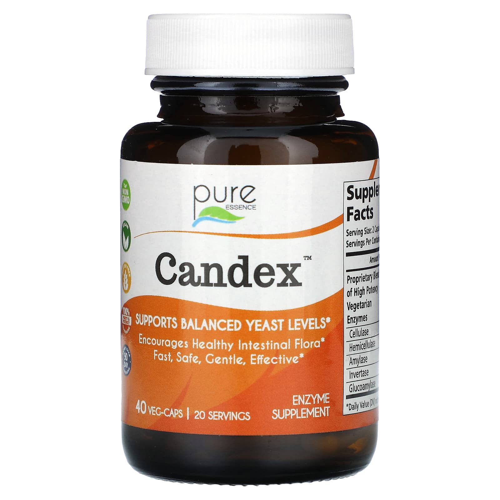 Pure Essence, Candex, 40 Veg-Caps