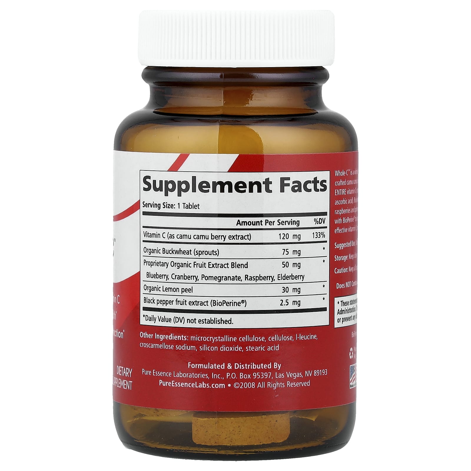 Pure Essence, Whole-C™, 30 Tablets