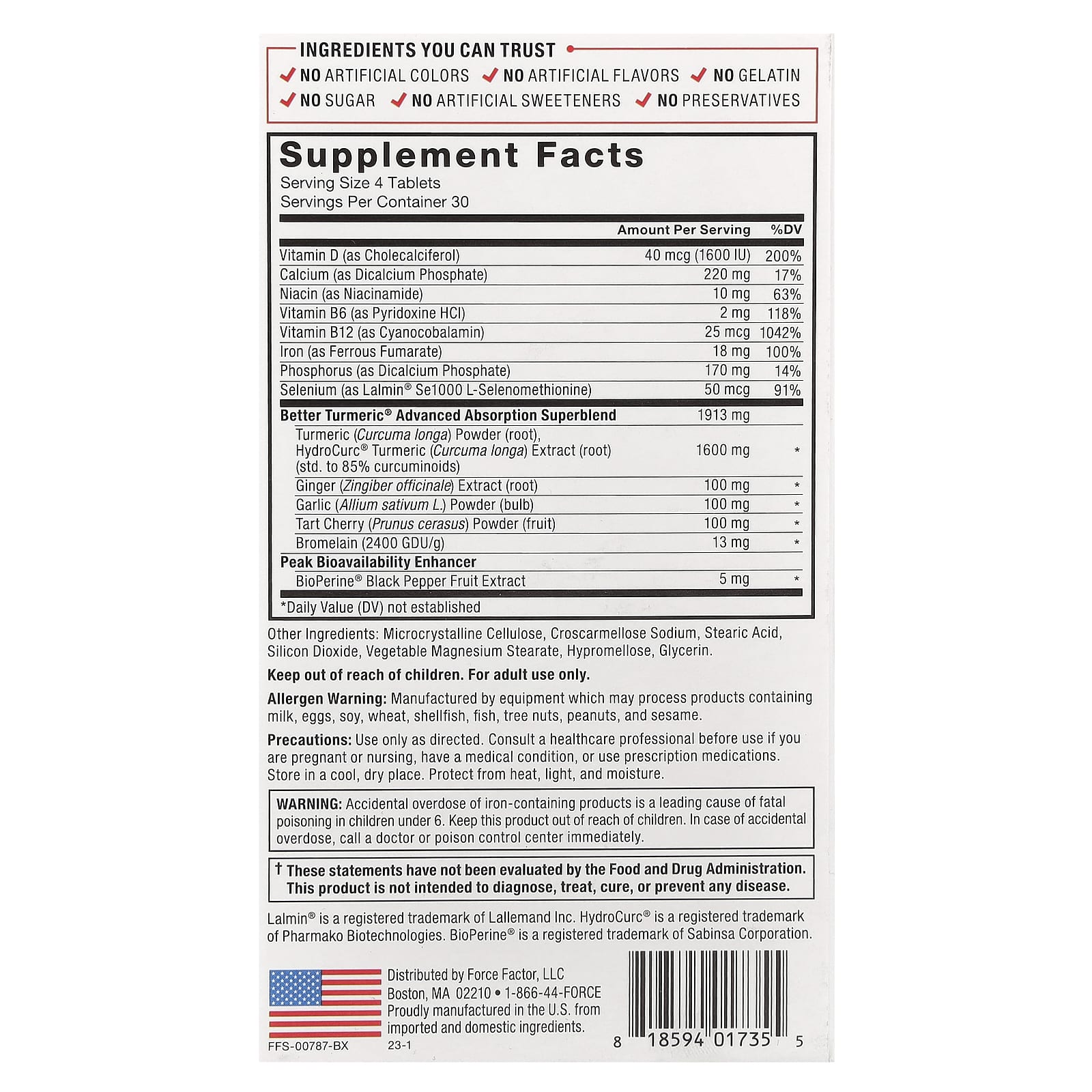Force Factor, Better Turmeric®, 120 Tablets