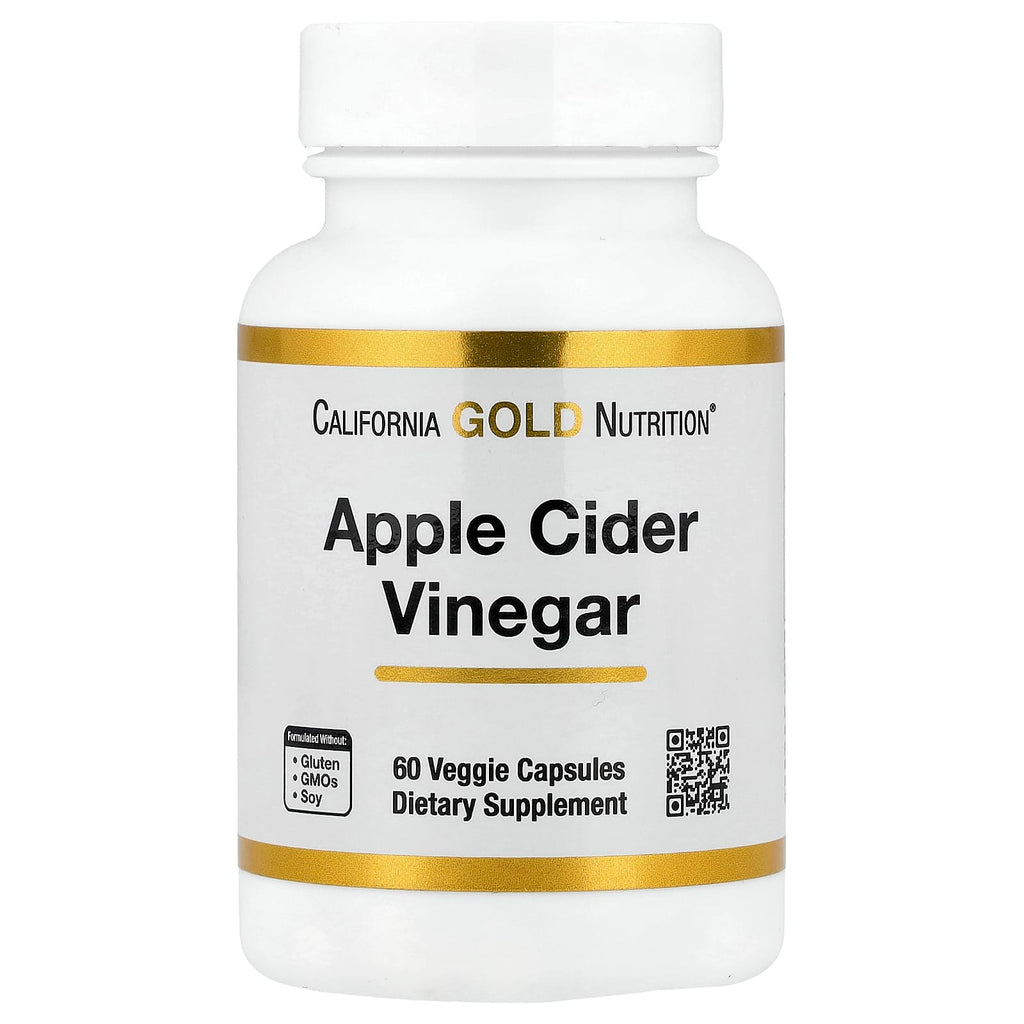 California Gold Nutrition, Apple Cider Vinegar, 60 Veggie Capsules (450 mg per Capsule)