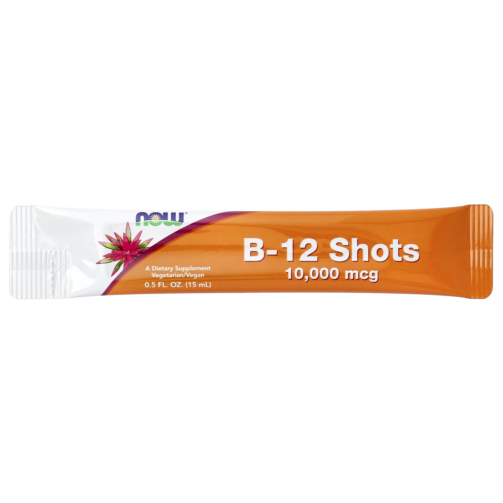 NOW Foods, B-12 Shots, Mixed Berry, 12 Packets, 0.5 fl oz (15 ml) Each