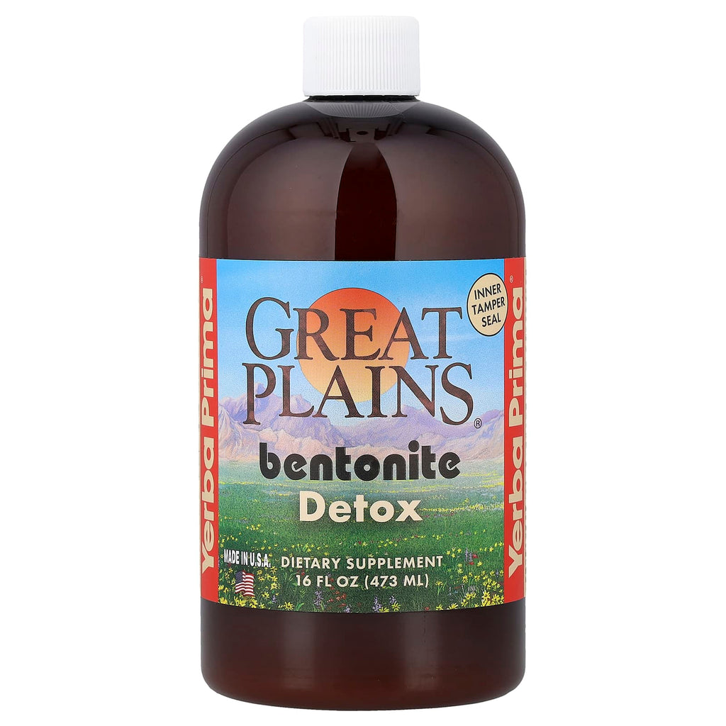 Yerba Prima, Great Plains®, Bentonite, Detox, 16 fl oz (473 ml)