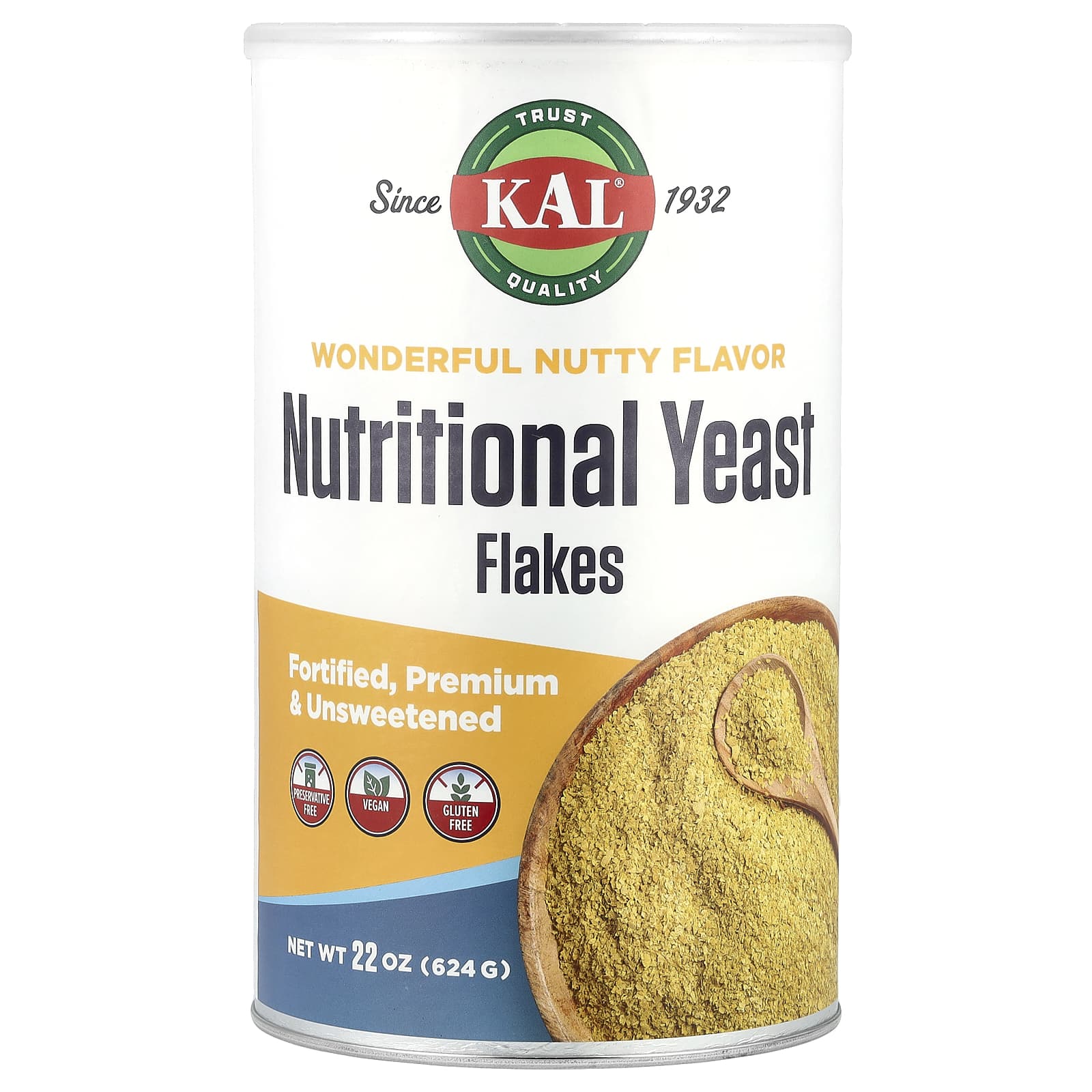 KAL, Nutritional Yeast Flakes, 22 oz (624 g)