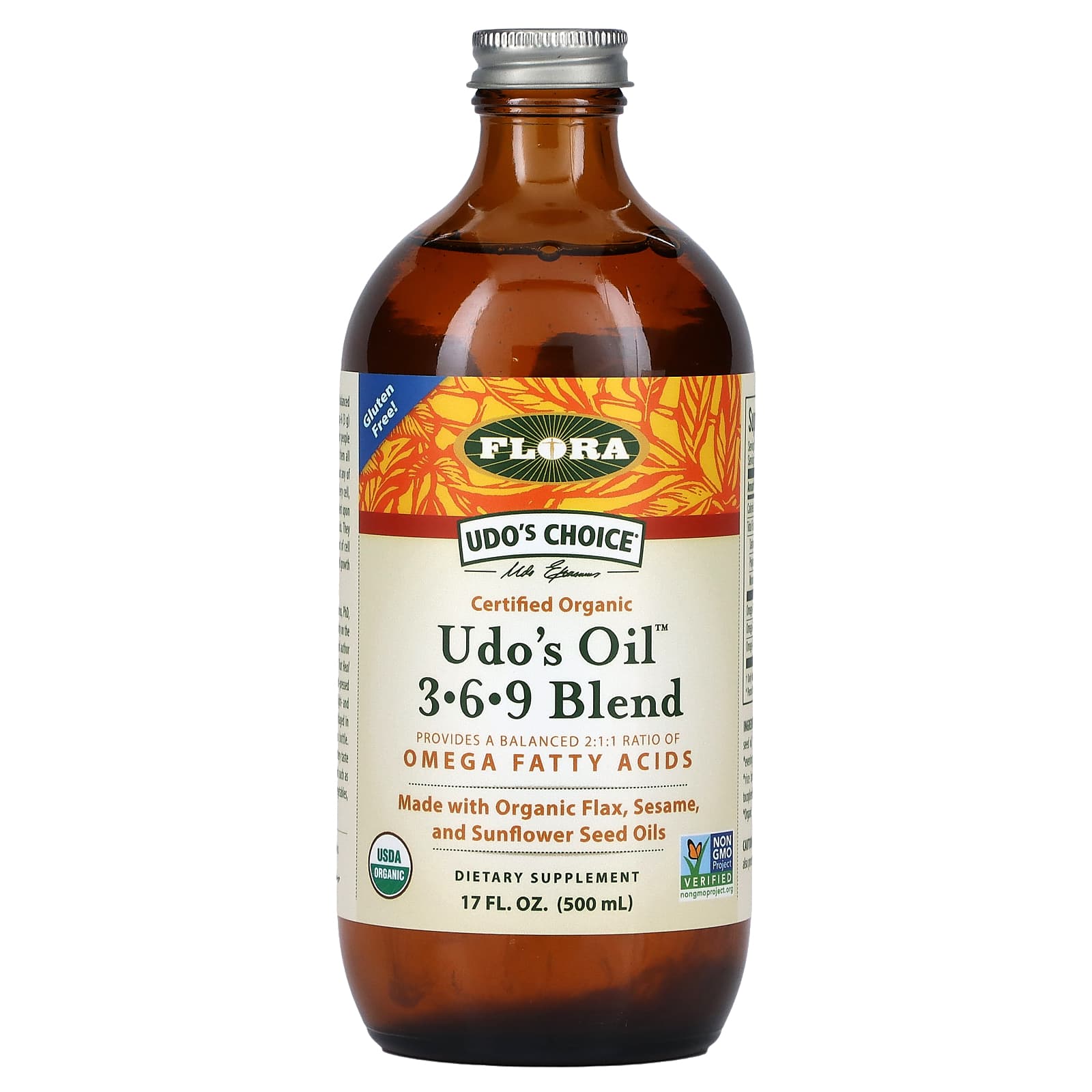 Flora, Udo's Oil 3-6-9 Blend, 17 fl oz (500 ml)