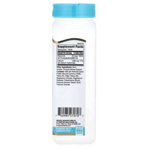 21st Century, Calcium Plus D3, 90 Tablets