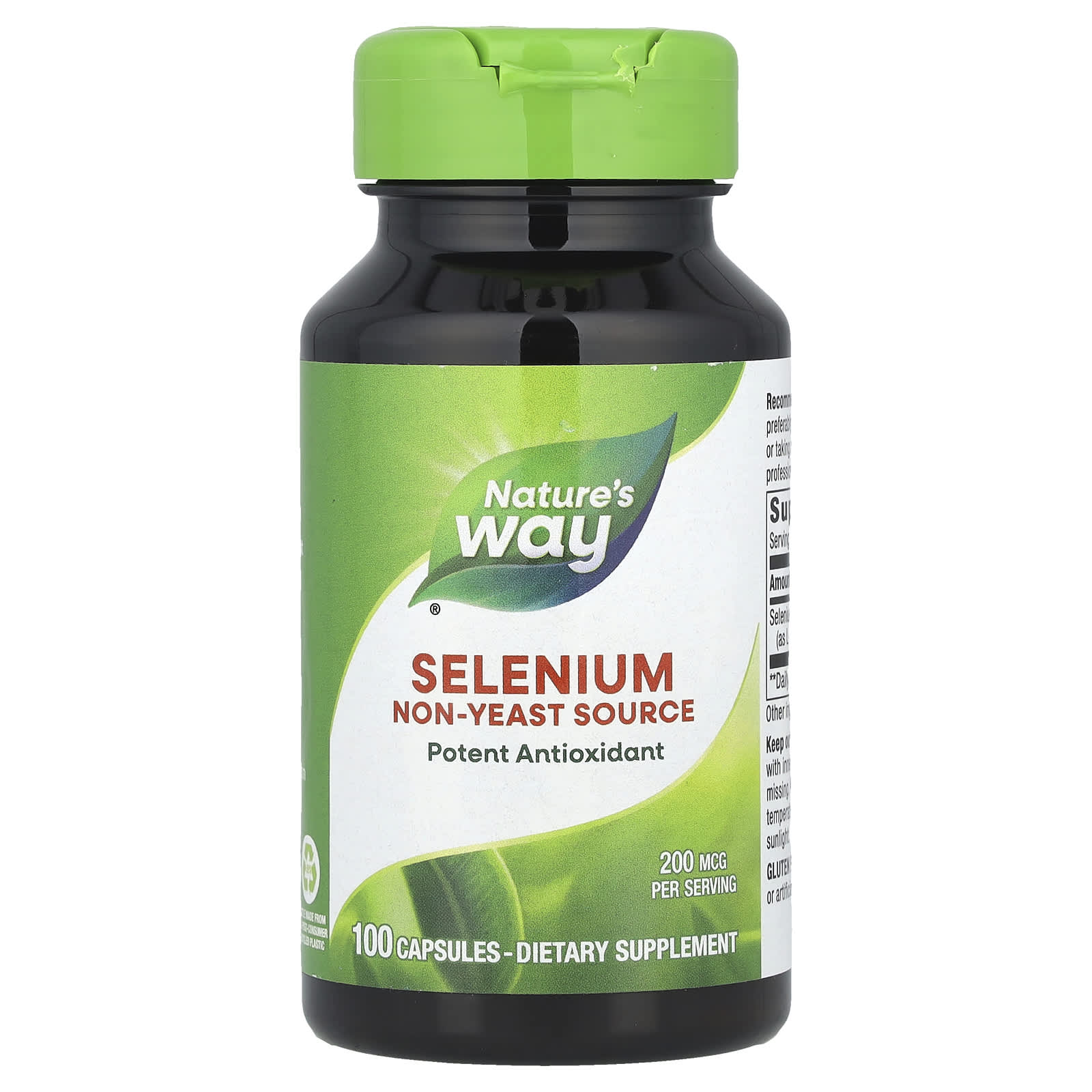 Nature's Way, Selenium, 200 mcg, 100 Capsules