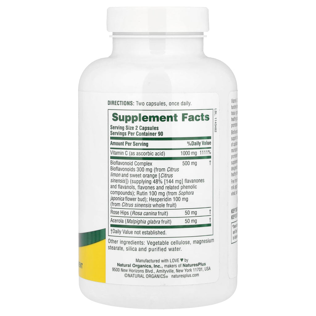 NaturesPlus, Super C Complex, 180 Capsules