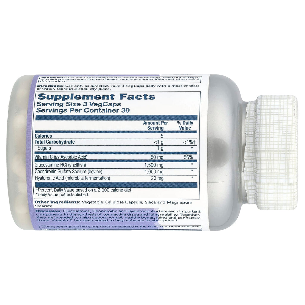 Solaray, Glucosamine Chondroitin Hyaluronic Acid, 90 VegCaps