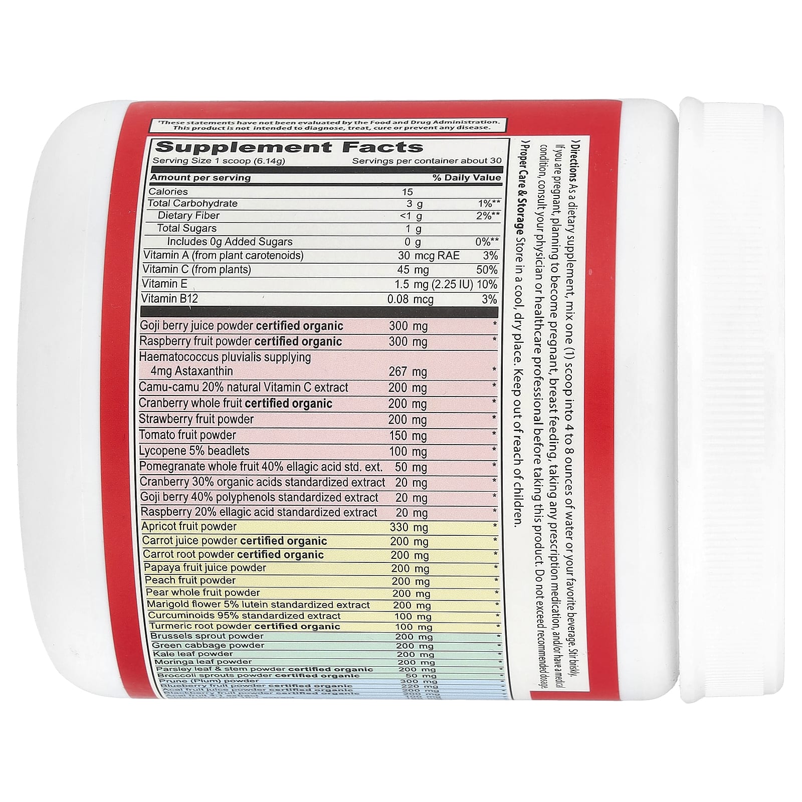 Vibrant Health, Spectrum Vibrance®, Antioxidant Superfood, Version 3.1, Mixed Berry, 6.5 oz (184.2 g)
