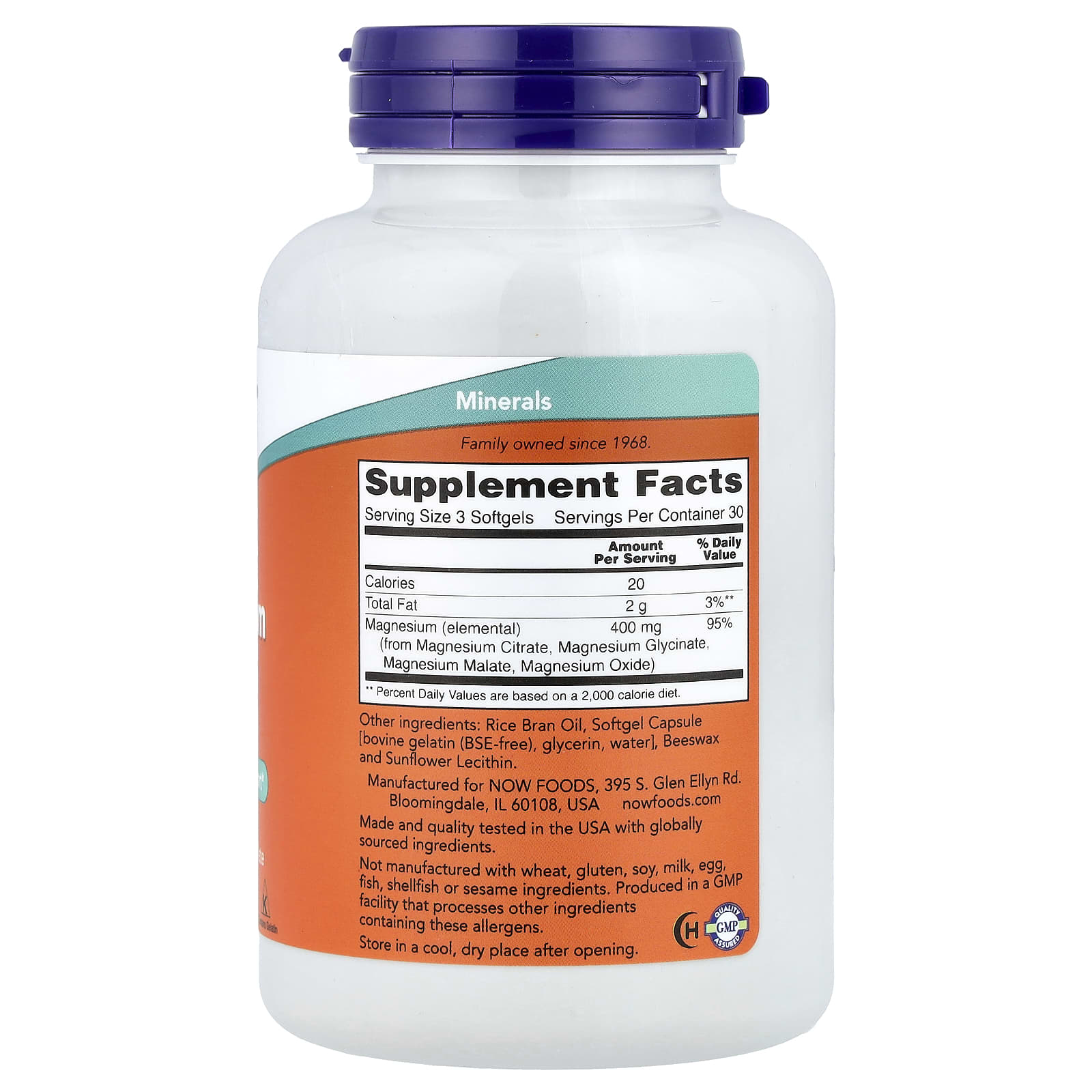 NOW Foods, Magnesium Citrate, 90 Softgels (133 mg per Softgel)