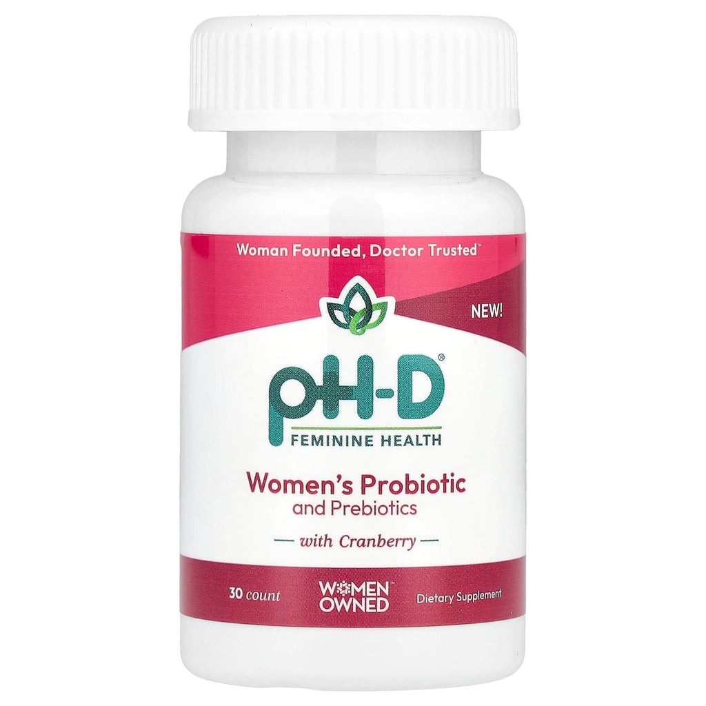 pH-D Feminine Health, Women's Probiotic and Prebiotics With Cranberry, 30 Capsules
