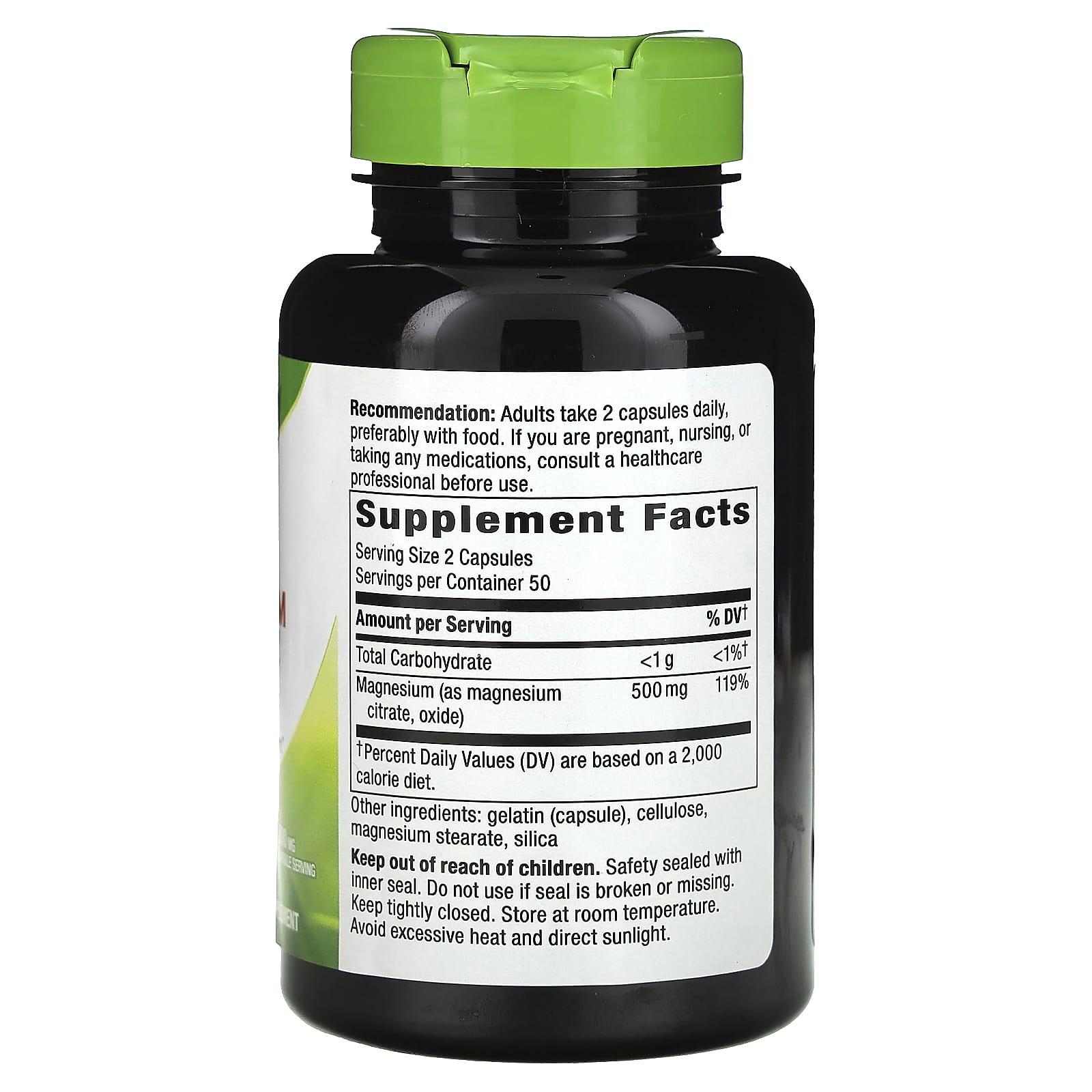 Nature's Way, Magnesium Complex, 100 Capsules (250 mg per Capsule)