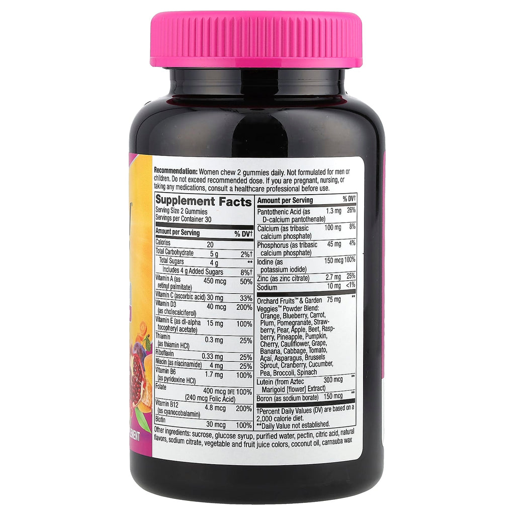 Nature's Way, Alive!® Women's 50+ Multivitamin Gummy, Mixed Berry, 60 Gummies