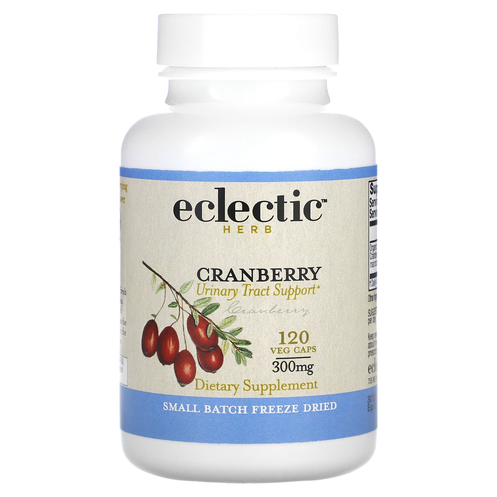 Eclectic Herb, Freeze Dried, Cranberry, 120 Veg Caps (300 mg per Capsule)