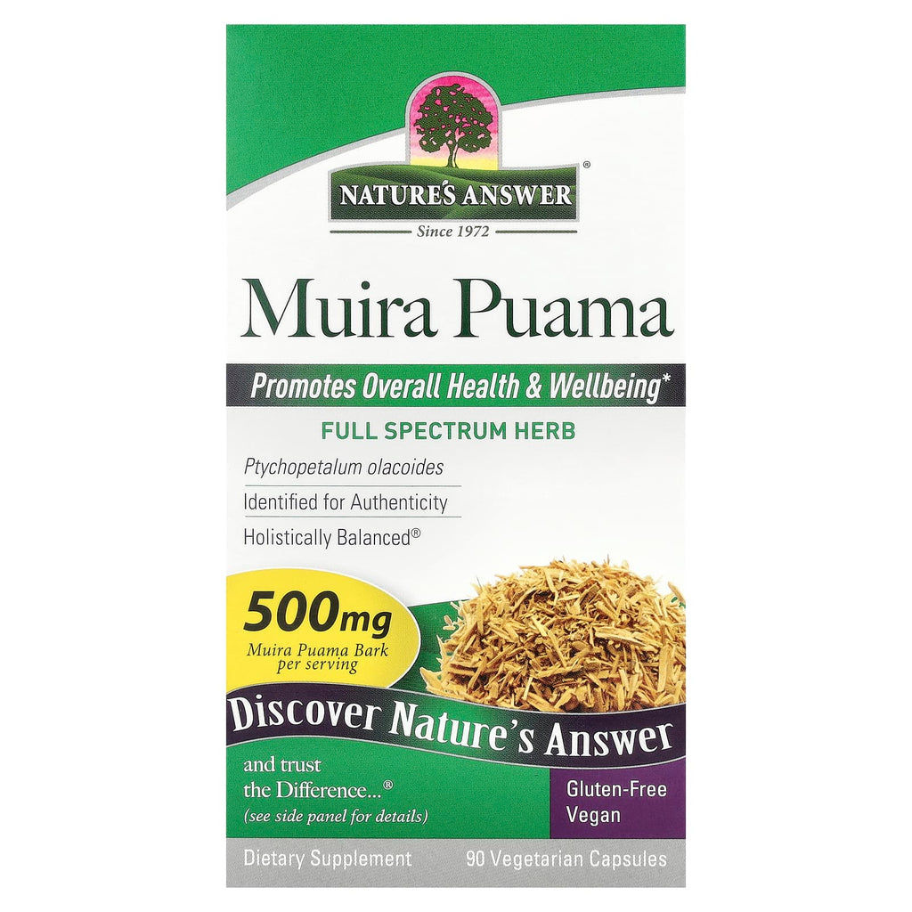 Nature's Answer, Muira Puama, 90 Vegetarian Capsules (250 mg per Capsule)