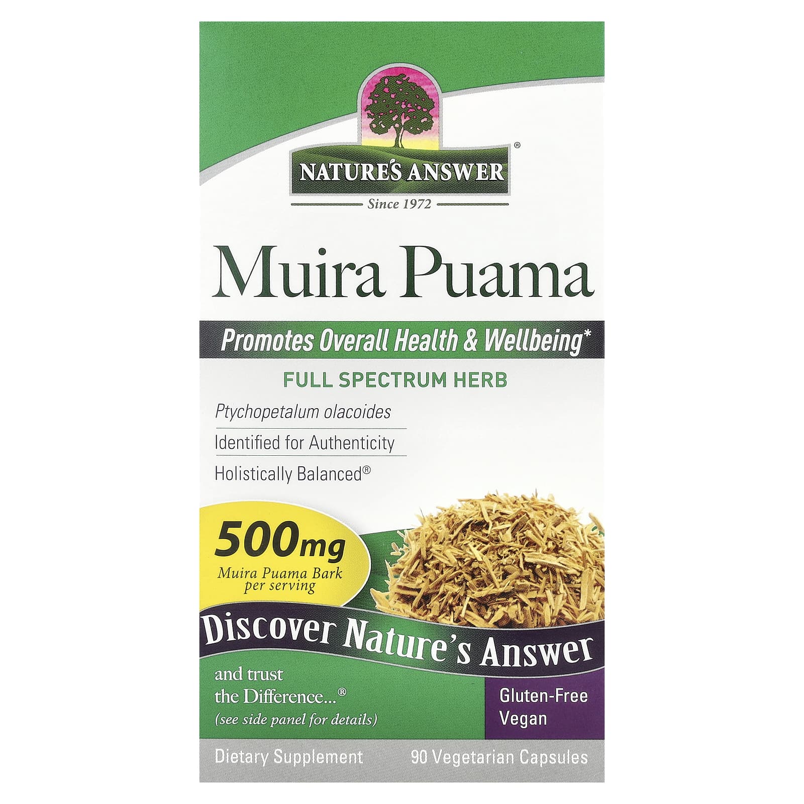 Nature's Answer, Muira Puama, 90 Vegetarian Capsules (250 mg per Capsule)