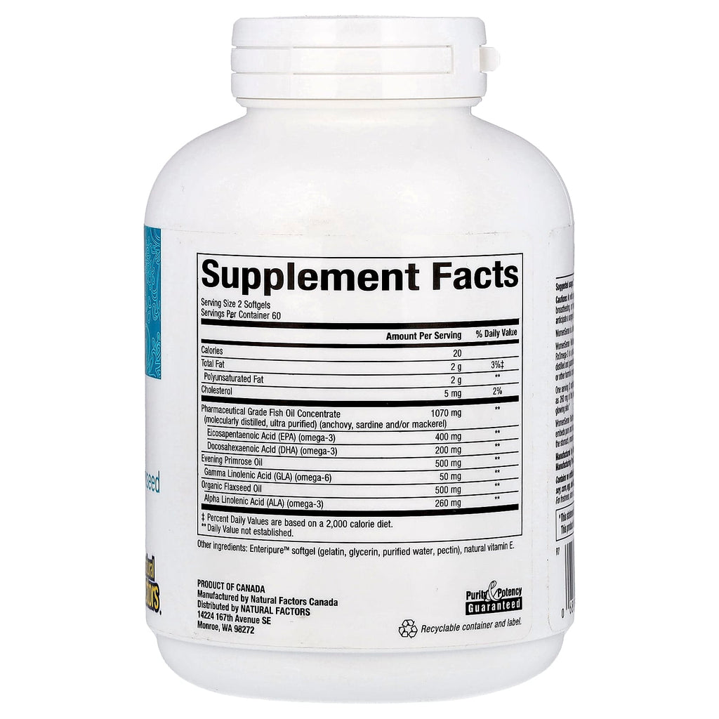 Natural Factors, WomenSense®, RxOmega-3, 120 Enteripure™ Softgels