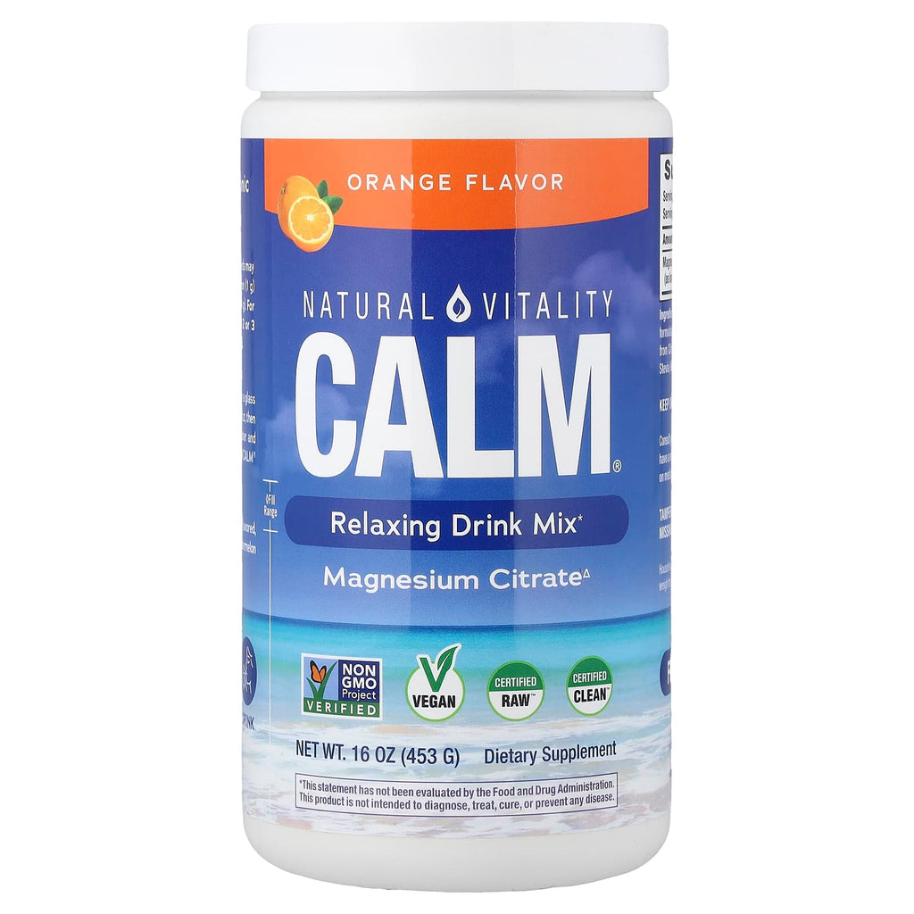 Natural Vitality, CALM®, Relaxing Drink Mix, Orange, 16 oz (453 g)
