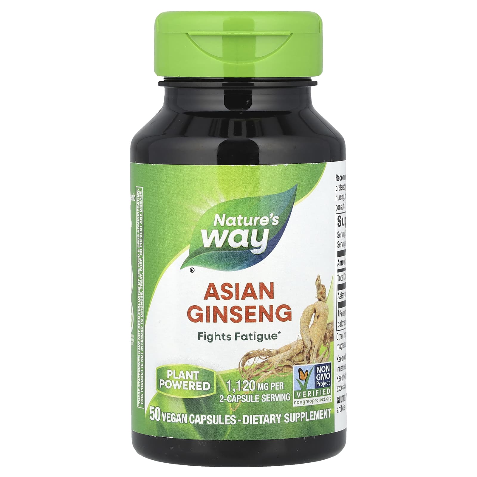 Nature's Way, Asian Ginseng, 50 Vegan Capsules (560 mg per Capsule)