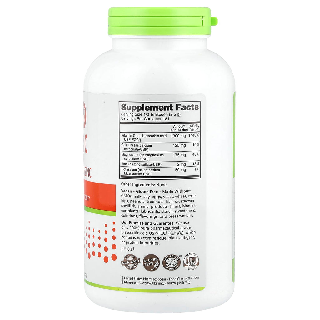NutriBiotic, Immunity, Hypo-Aller C Vitamin C with Calcium, Magnesium, Potassium & Zinc, 16 oz (454 g)