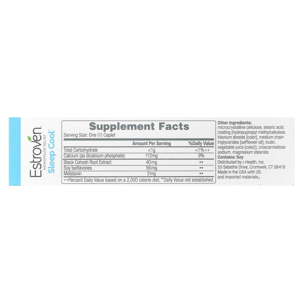 Estroven, Sleep Cool®, Menopause Relief, 30 Caplets