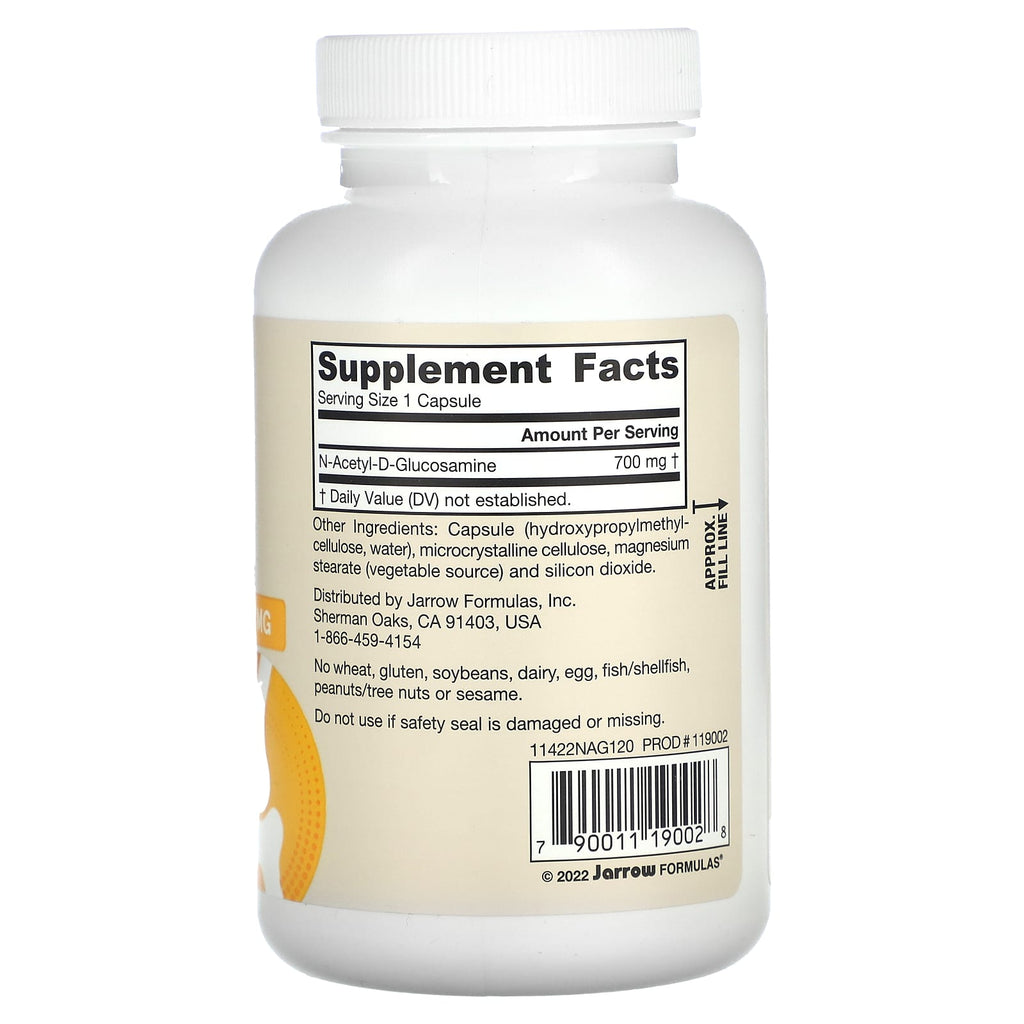 Jarrow Formulas, N-A-G, 700 mg, 120 Veggie Capsules