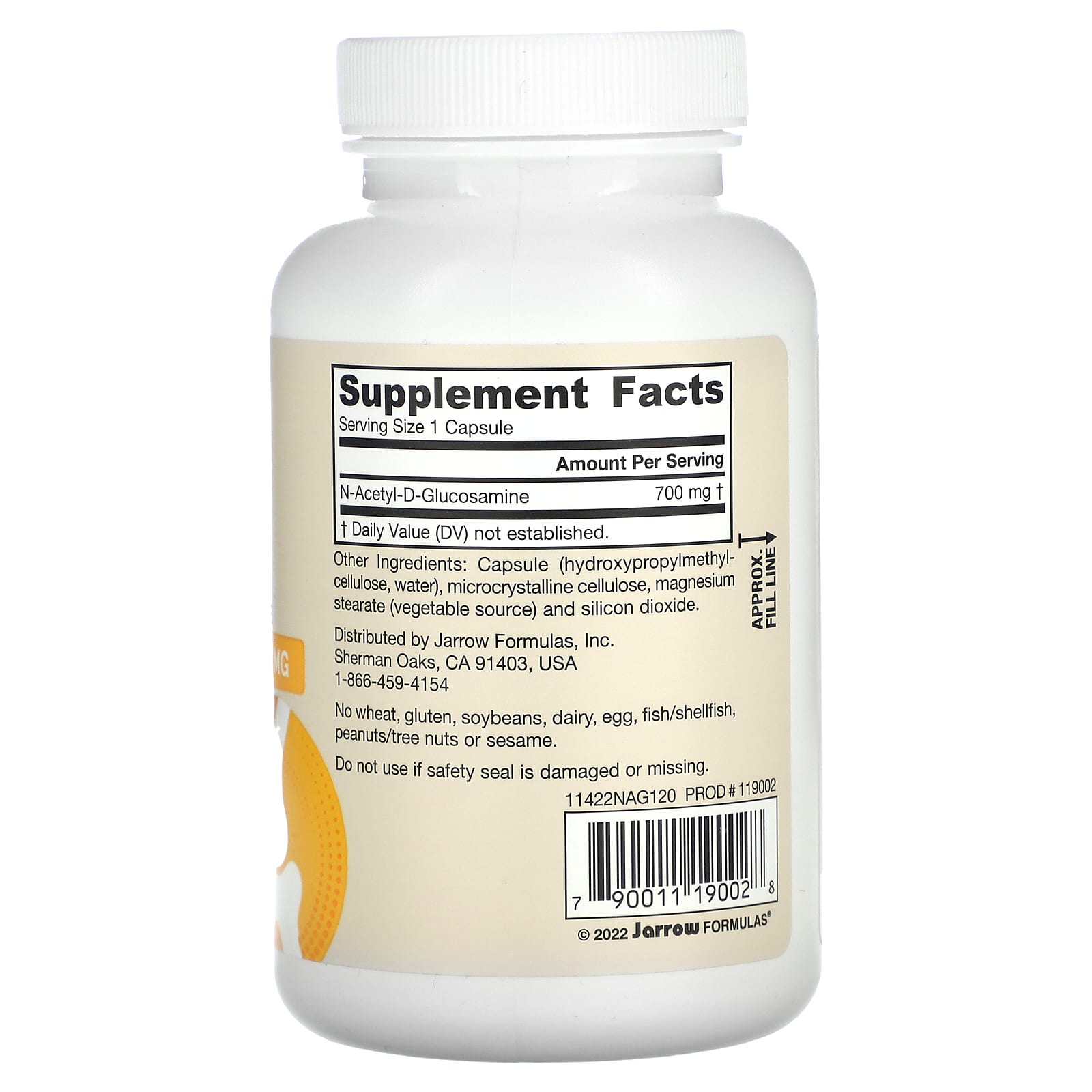 Jarrow Formulas, N-A-G, 700 mg, 120 Veggie Capsules