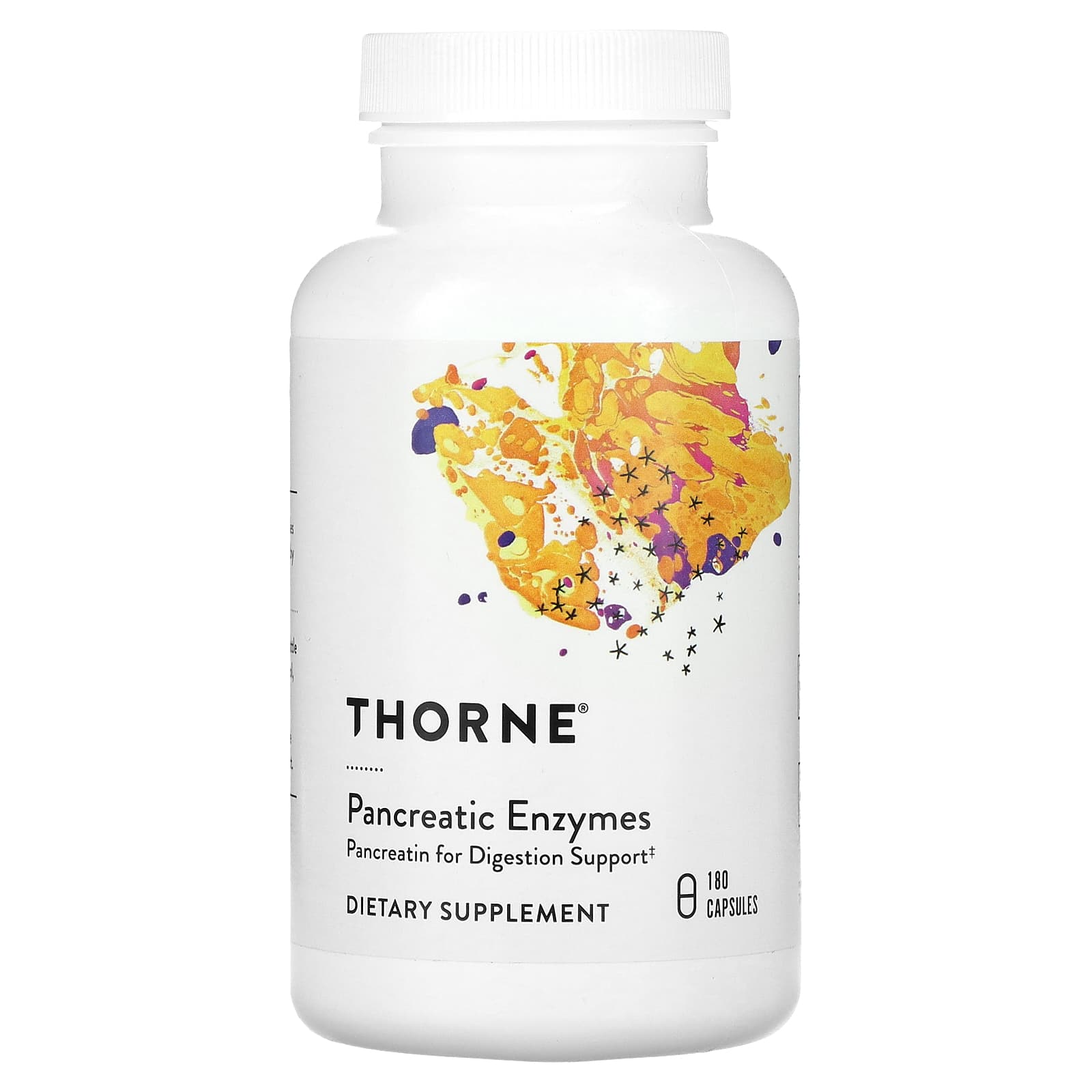 Thorne, Pancreatic Enzymes, 180 Capsules (500 mg per Capsule)