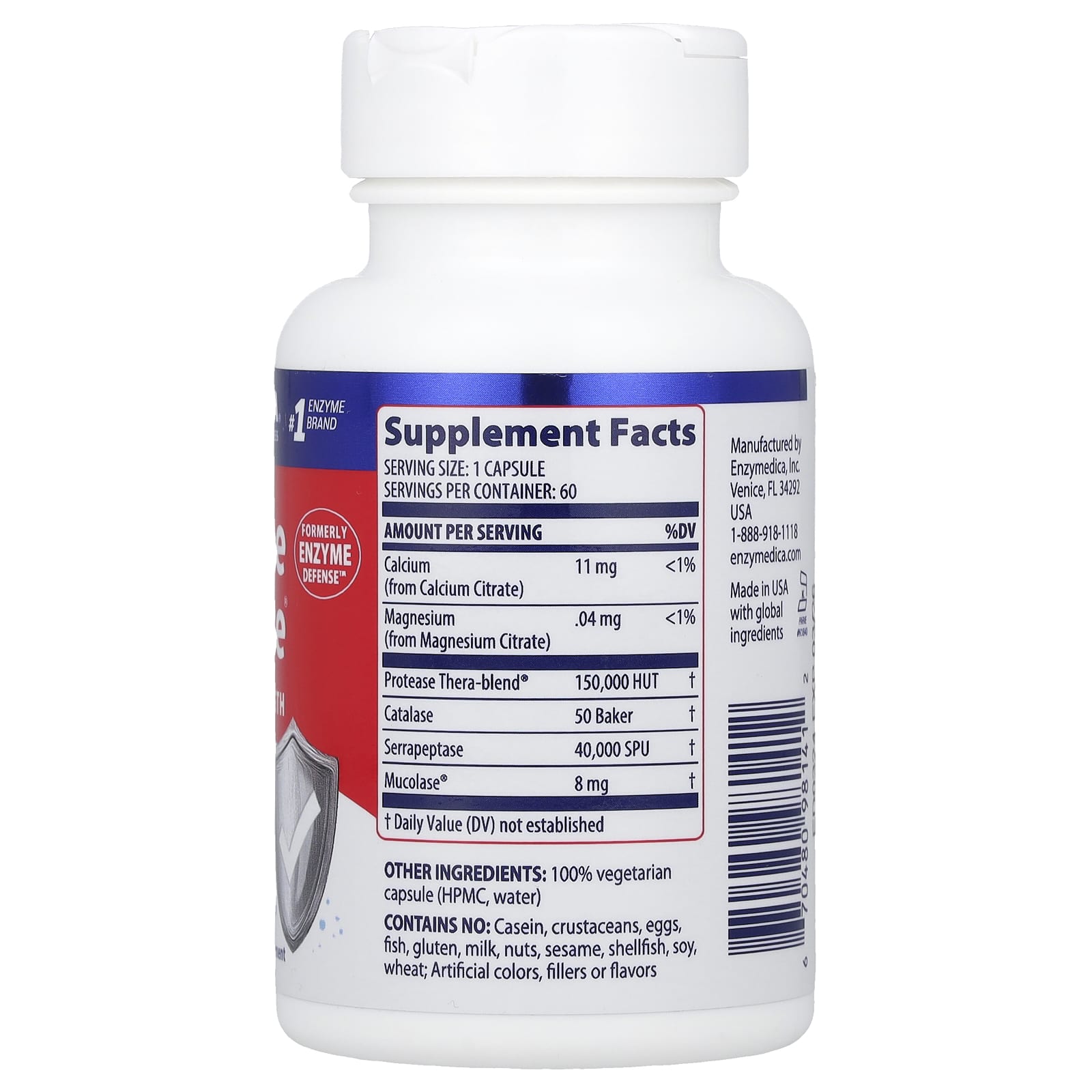 Enzymedica, Immune Defense®, 60 Capsules