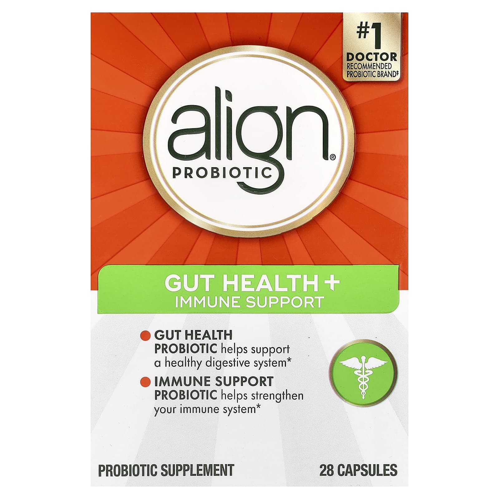 Align Probiotics, Gut Health + Immune Support, 28 Capsules
