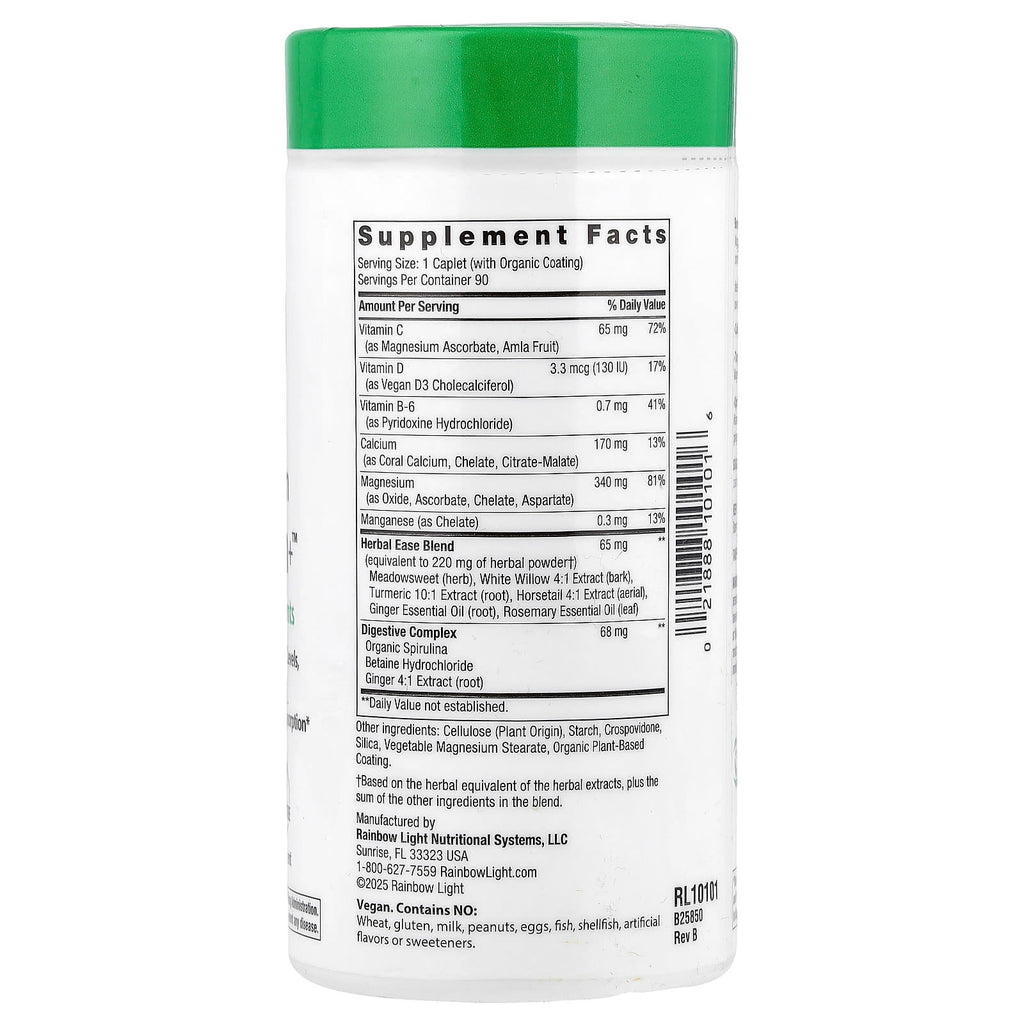 Rainbow Light, Magnesium Calcium+™, 90 Caplets