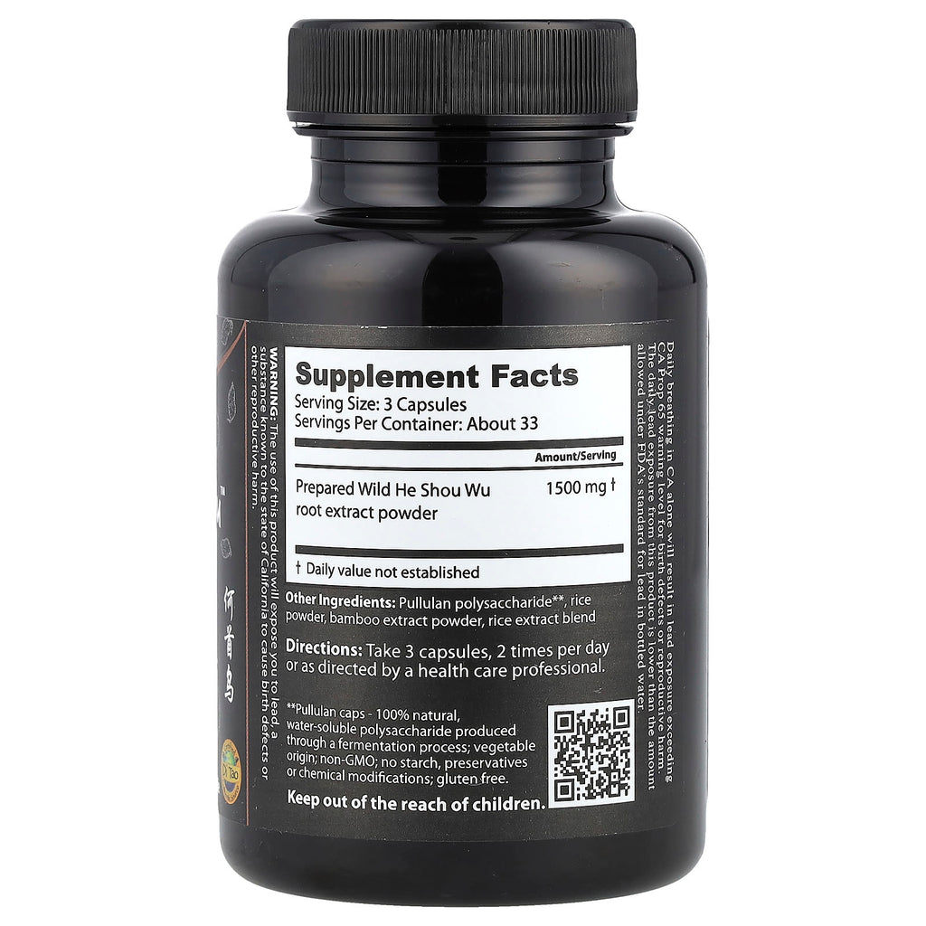 Dragon Herbs, He Shou Wu™, 500 mg, 100 Capsules