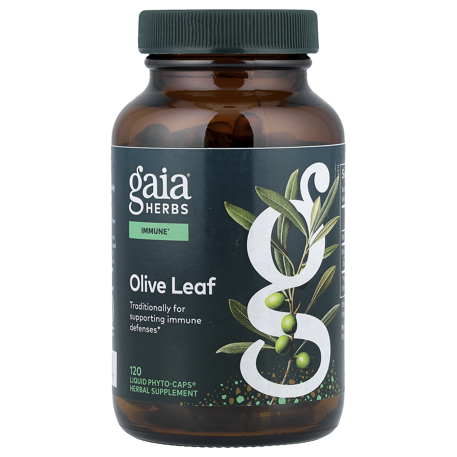 Gaia Herbs, Olive Leaf, 120 Liquid Phyto-Caps®