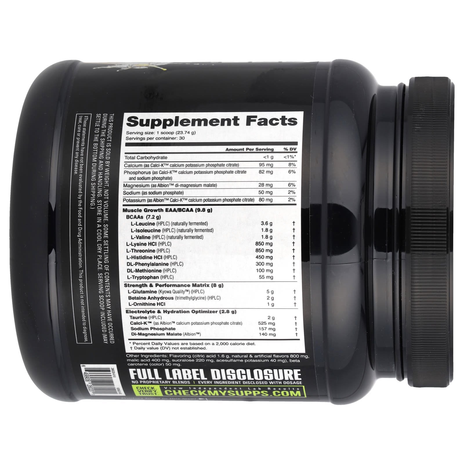 NutraBio, Intra Blast, Intra Workout Amino Fuel, Passion Fruit, 1.6 lb (712 g)