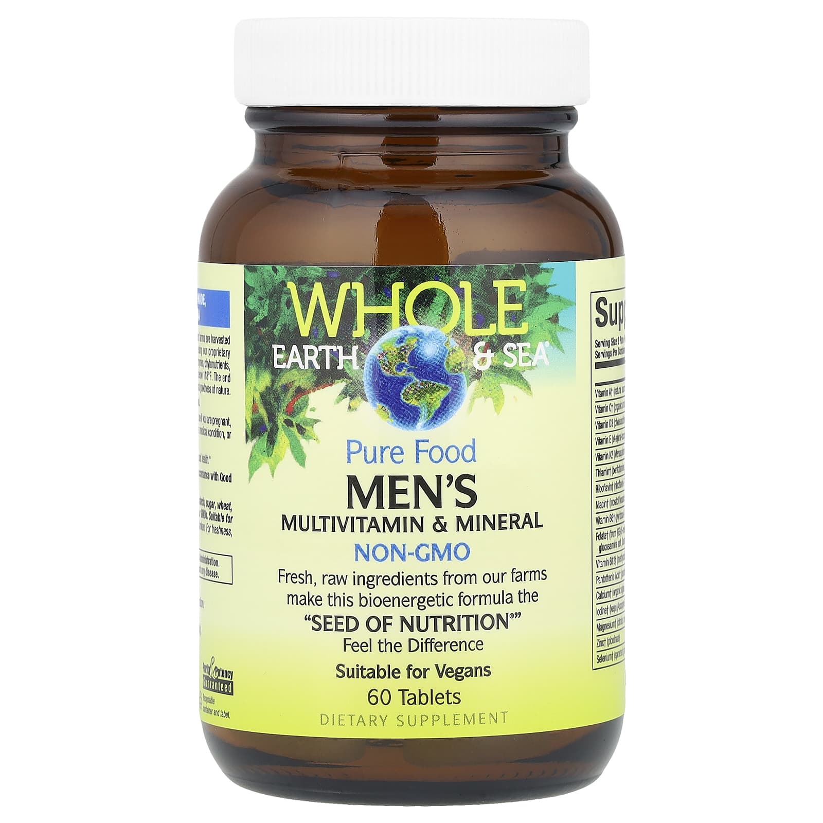 Natural Factors, Whole Earth & Sea®, Men's Multivitamin & Mineral, 60 Tablets