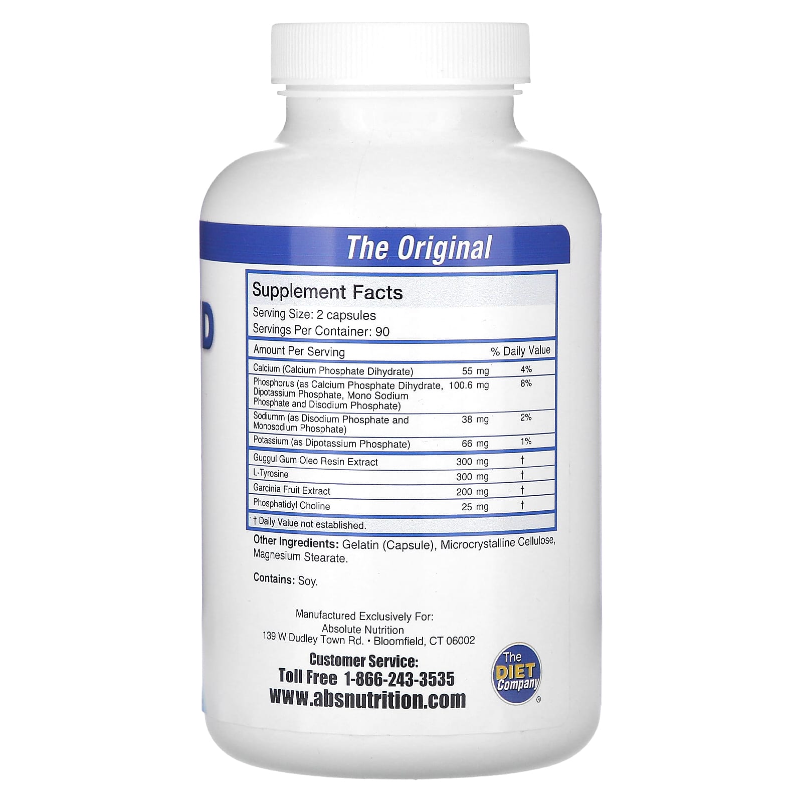 Absolute Nutrition, Thyroid T-3, Original Formula, 180 Capsules