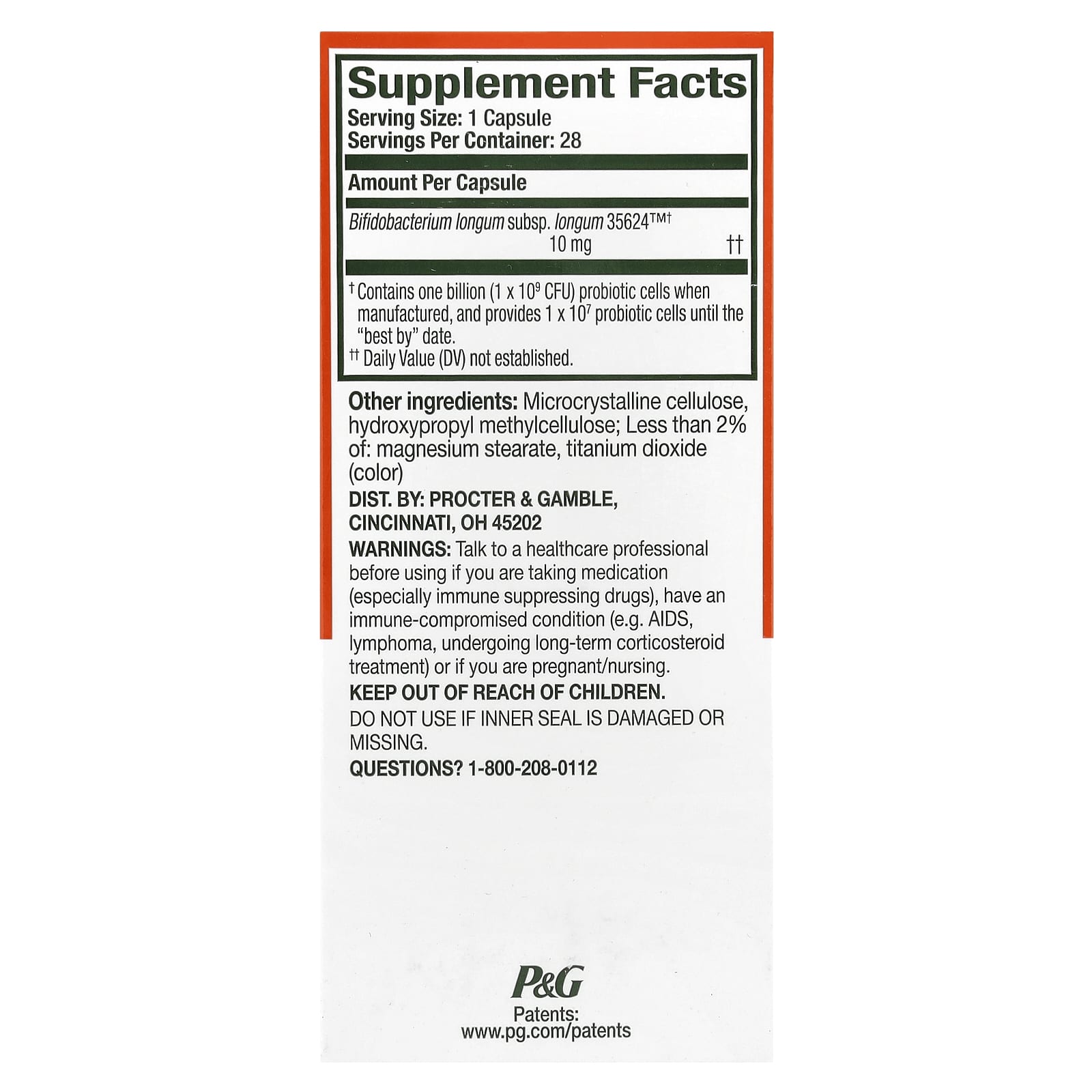 Align Probiotics, 24/7 Digestive Support, Probiotic Supplement, 28 Capsules