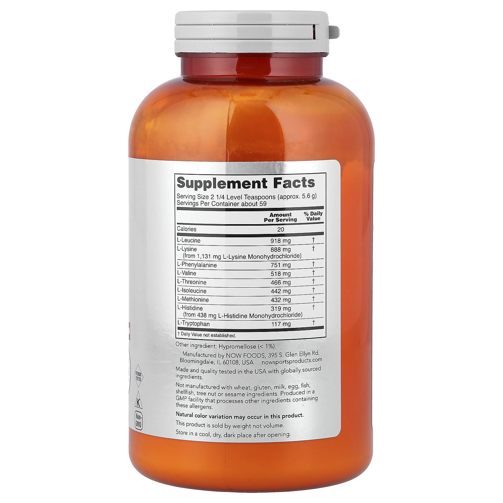 NOW Foods, Sports, Amino-9 Essentials™ Powder, 11.64 oz (330 g)