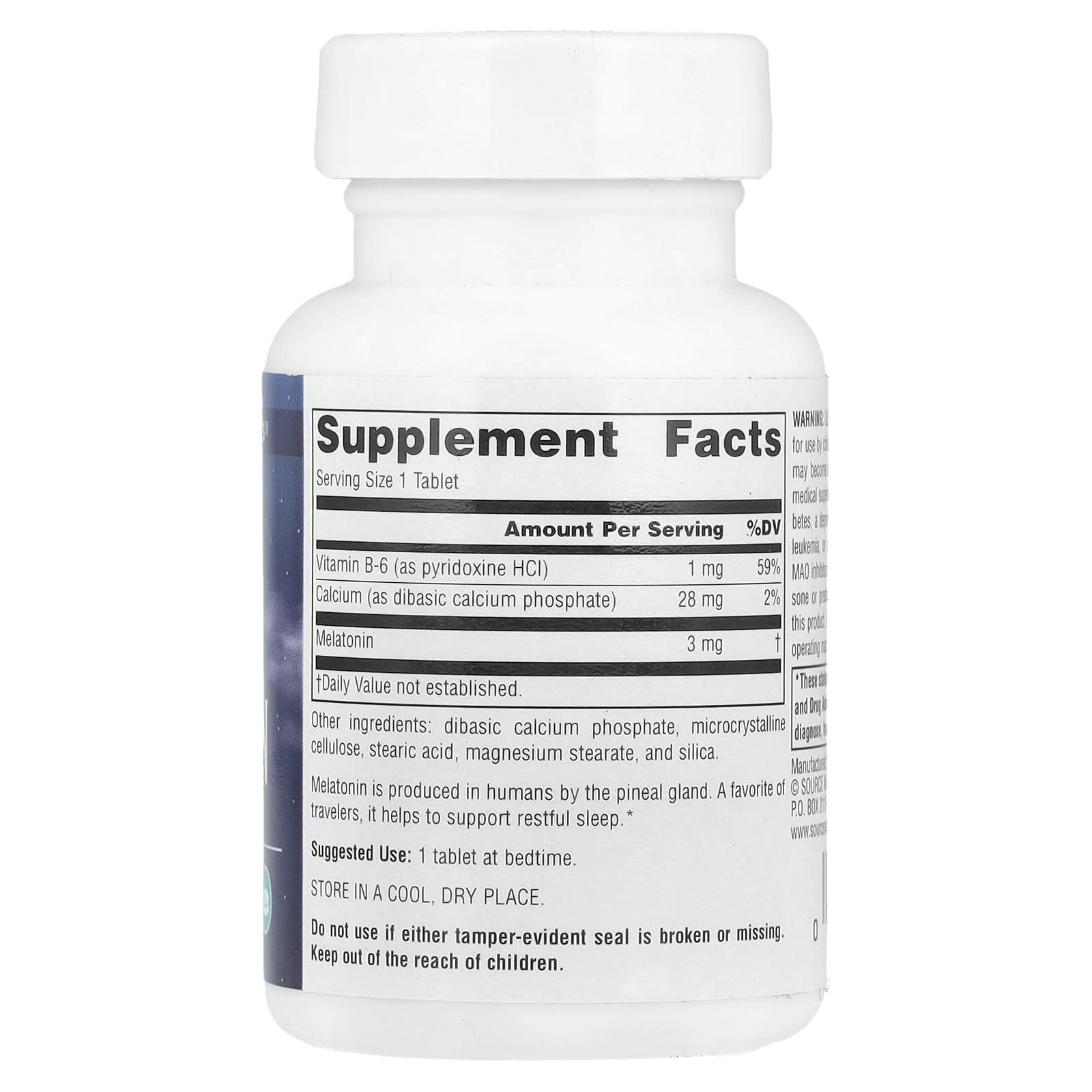 Source Naturals, Melatonin, 60 Tablets