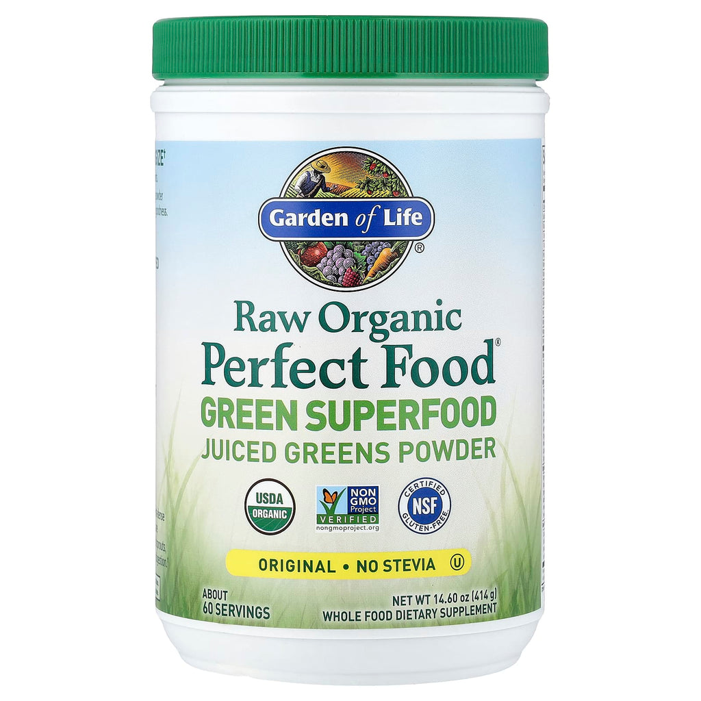 Garden of Life, Raw Organic Perfect Food®, Green Superfood, Juiced Greens Powder, Original, 14.6 oz (414 g)