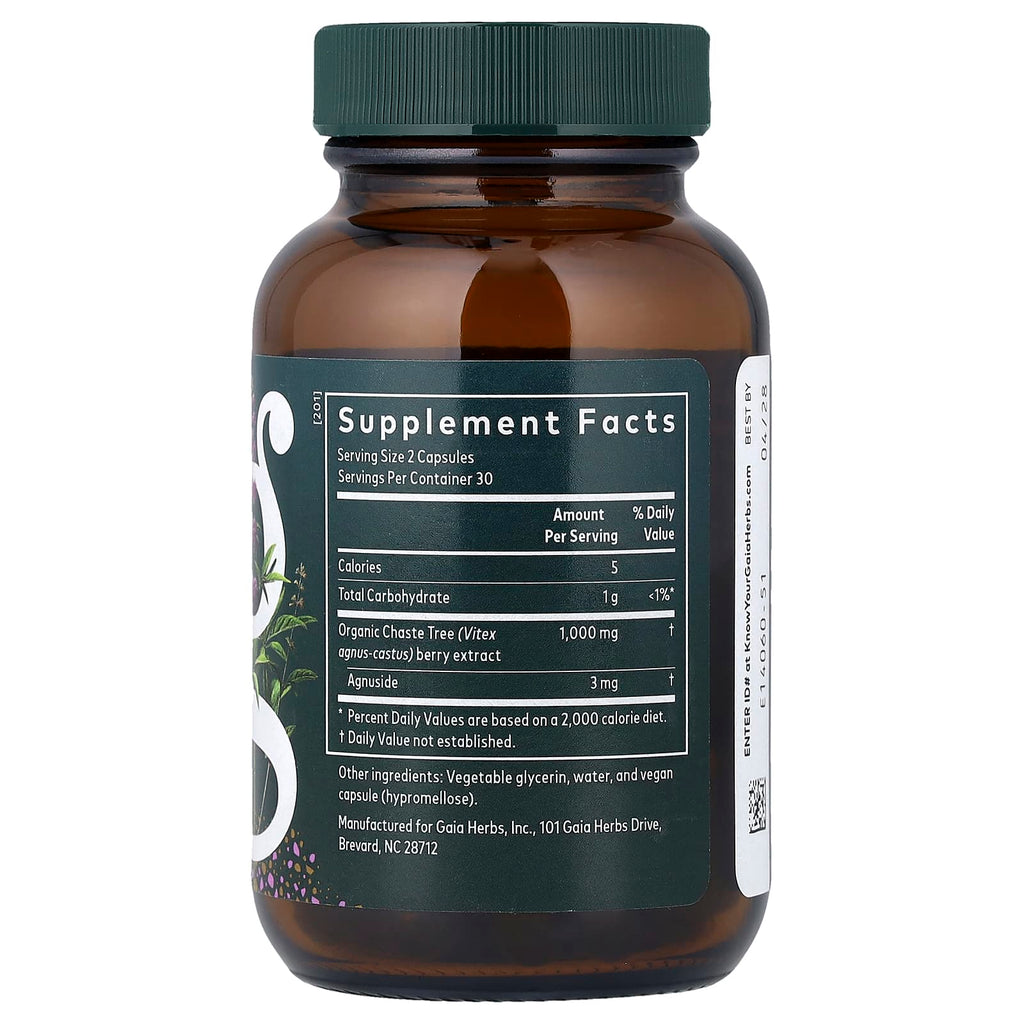 Gaia Herbs, Women, Vitex Berry, 60 Liquid Phyto-Caps®