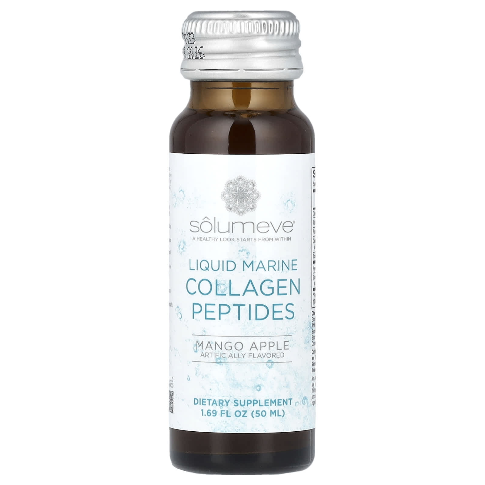 Solumeve, Liquid Marine Collagen Peptides, Mango Apple, 10 Bottles, 1.69 fl oz (50 ml) Each