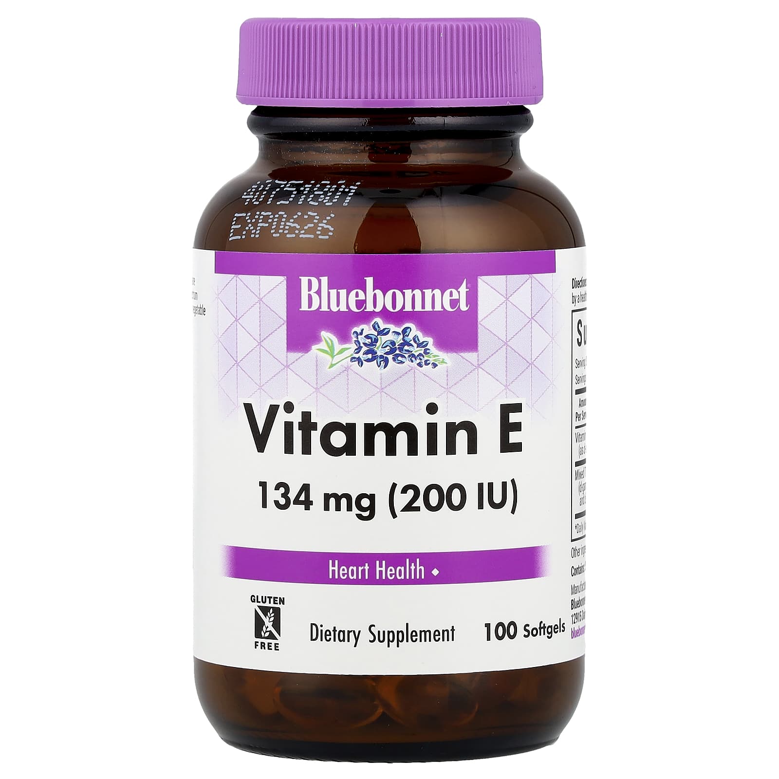Bluebonnet Nutrition, Vitamin E, 100 Softgels