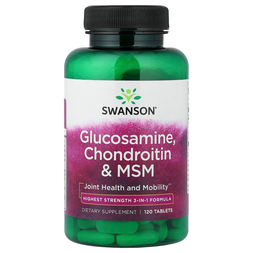 Swanson, Glucosamine, Chondroitin & MSM, 120 Tablets
