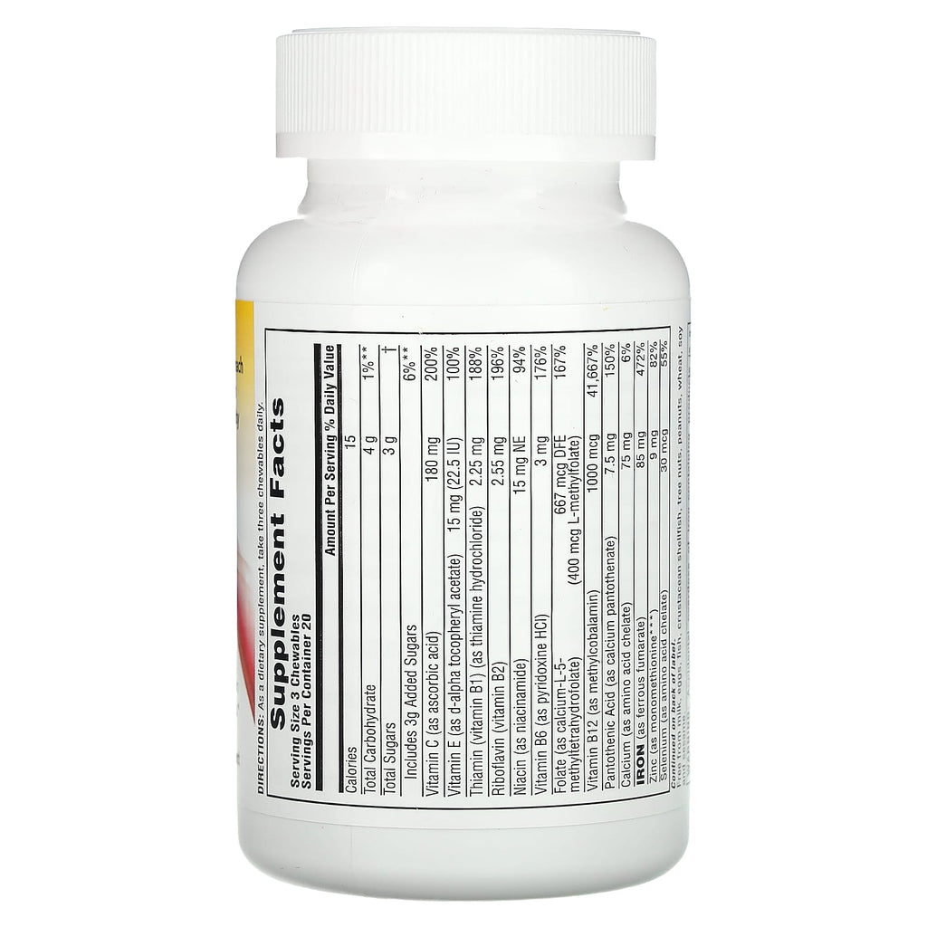 NaturesPlus, Hema-Plex Iron Chewables, Mixed Berry, 60 Chewable Tablets