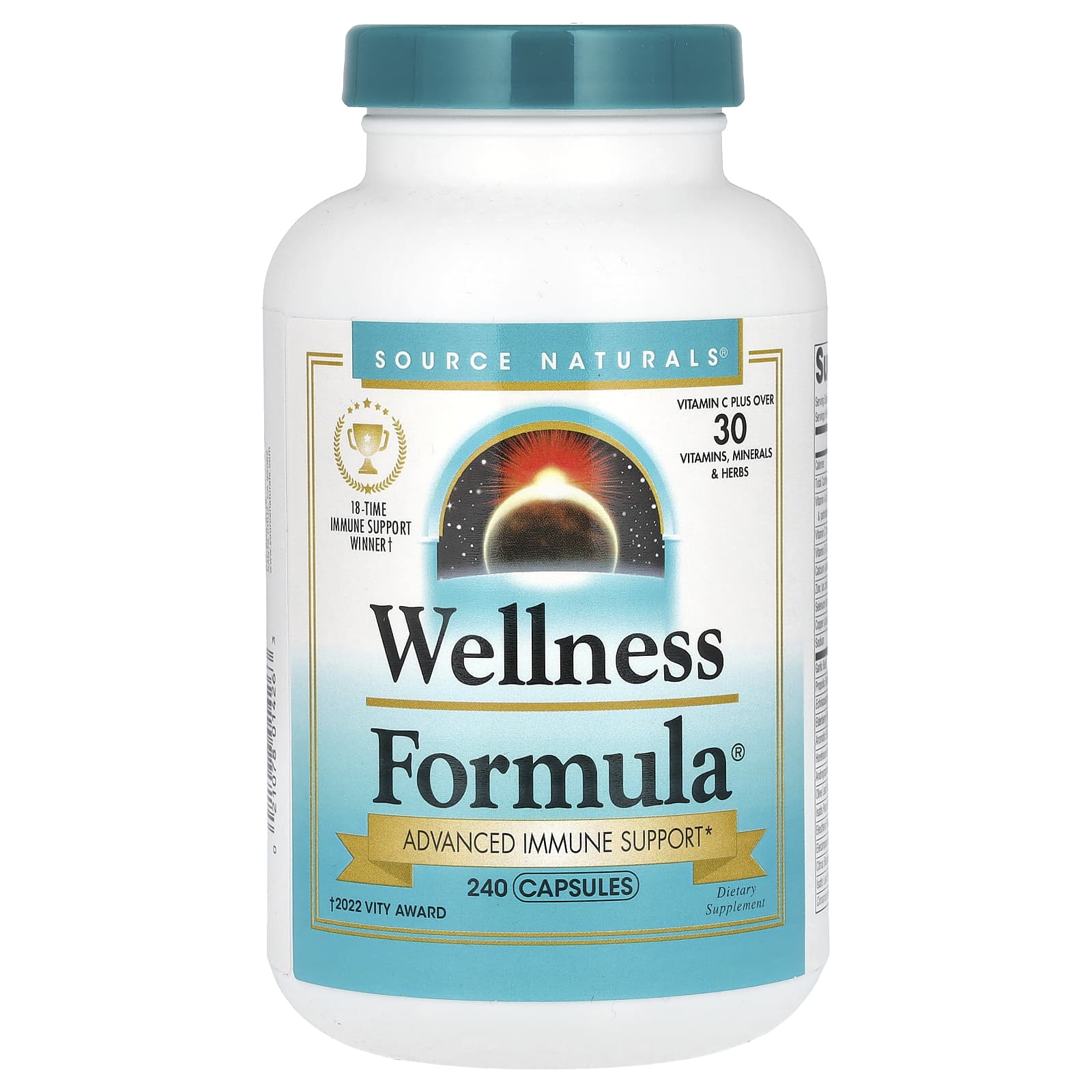 Source Naturals, Wellness Formula, Advanced Immune Support, 240 Capsules